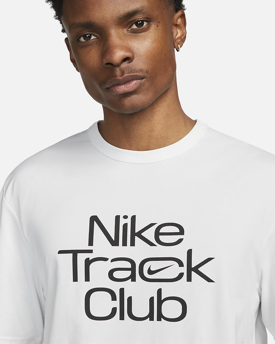 Playera de running de manga corta Dri FIT para hombre Nike Track Club